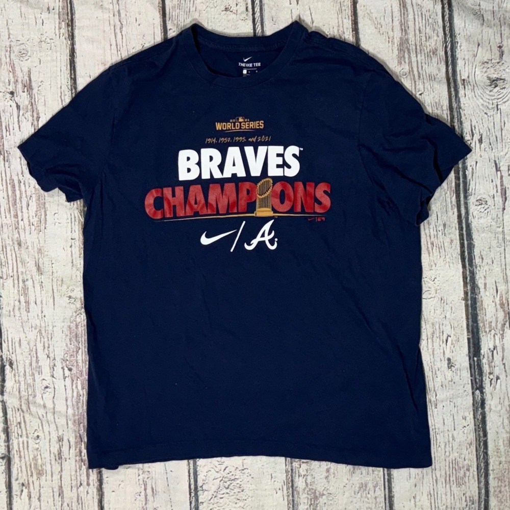 Atlanta Braves 2021 World Series MLB Baseball Crewneck The Nike Tee Tshirt